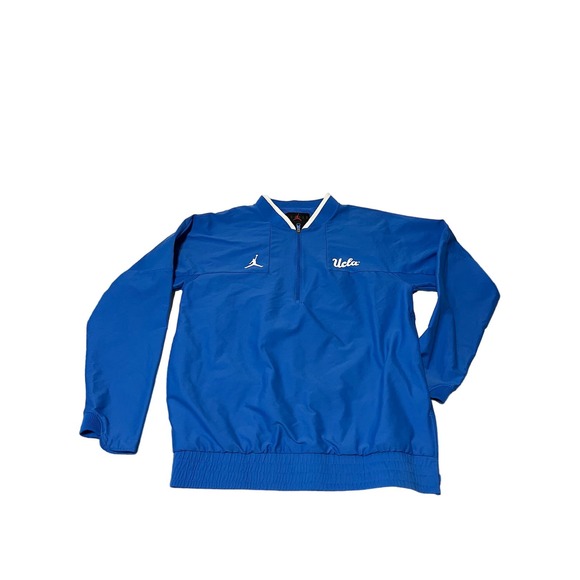 UCLA Bruins Jordan Brand Coach Half-Zip Jacket - Blue SMALL - Picture 3 of 7